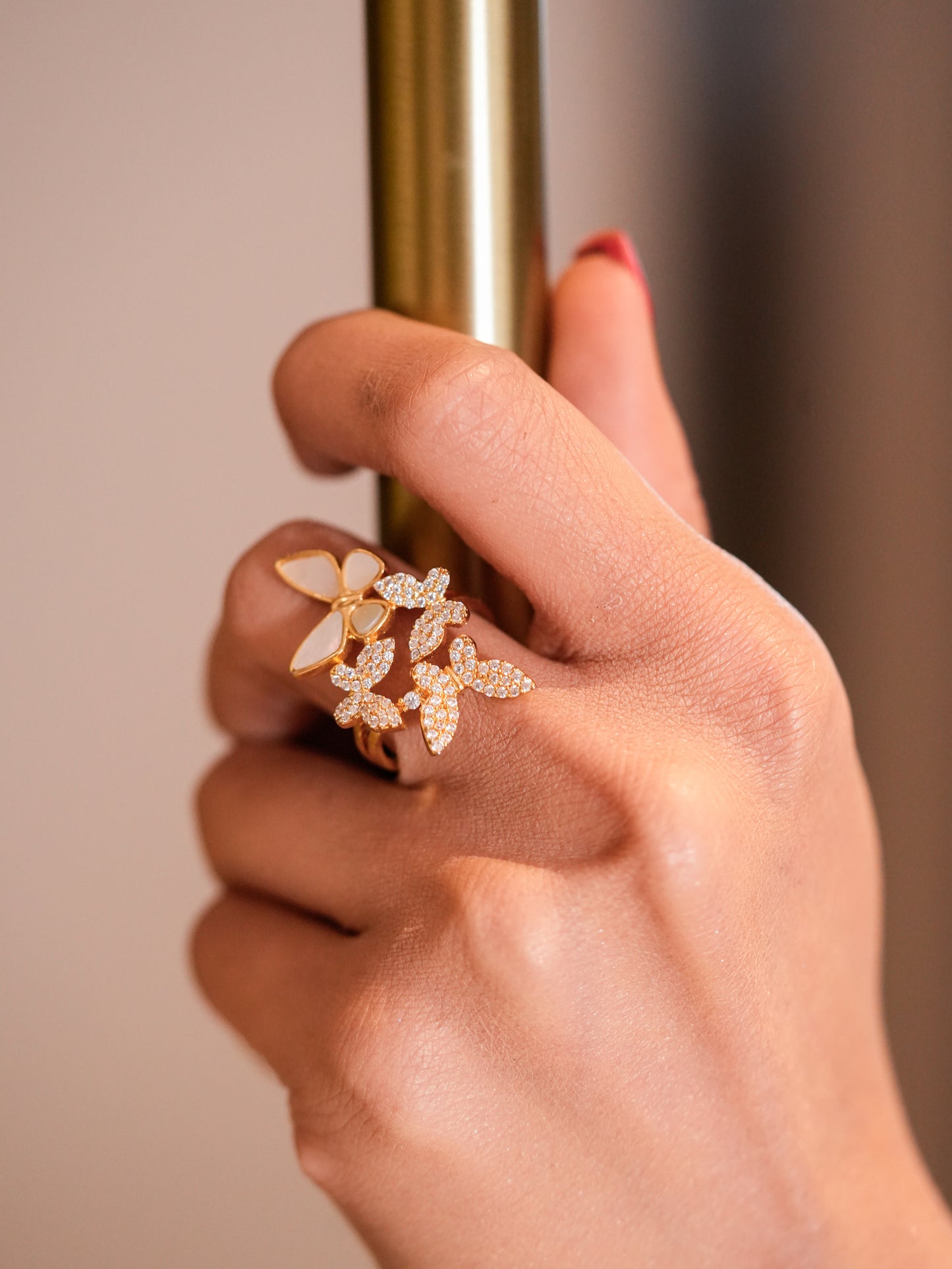 BUTTERFLY STATEMENT RING