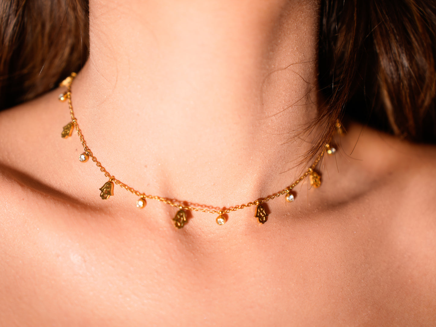 DAINTY HAMZA CHARM NECKLACE