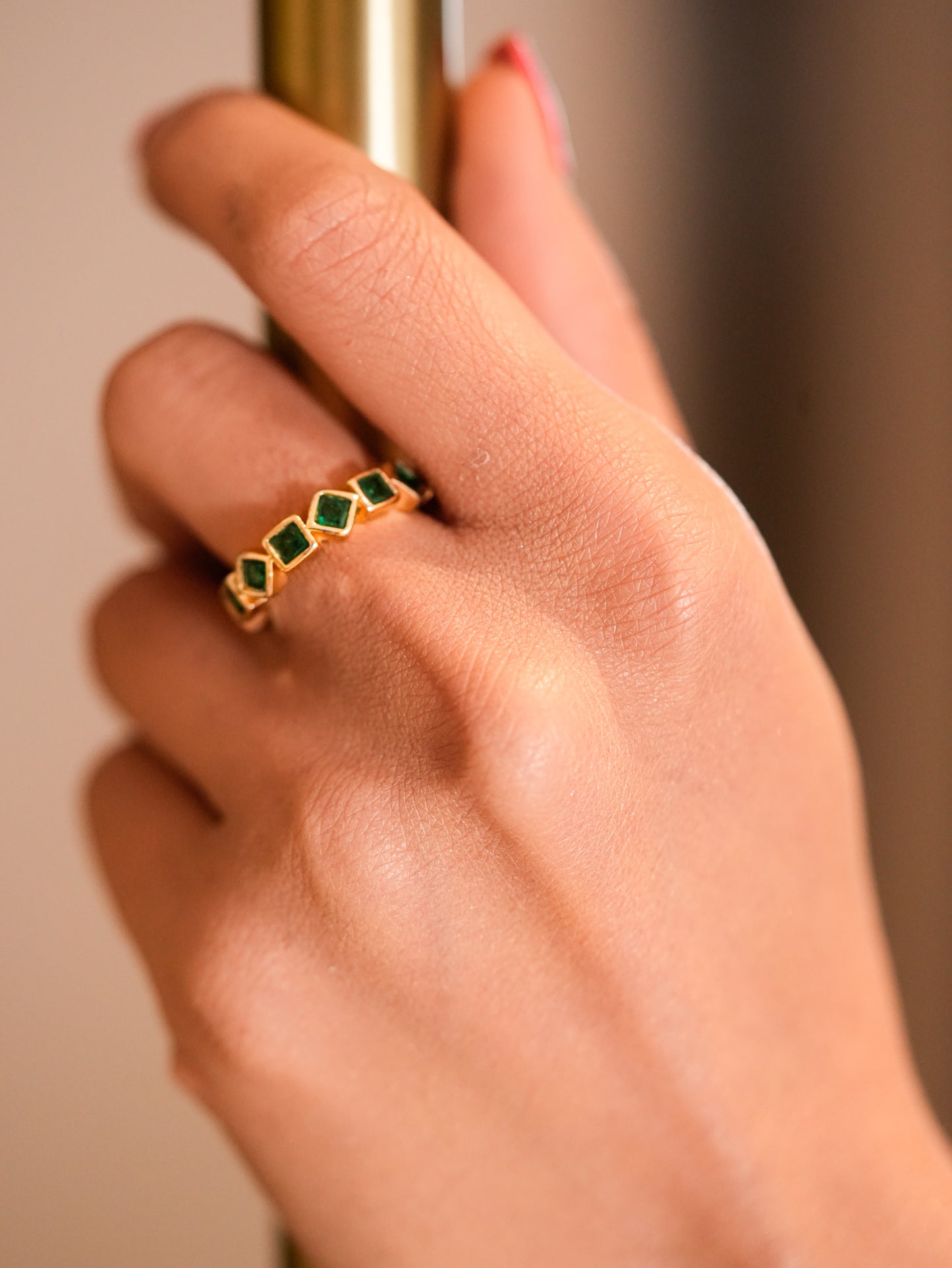 EMERALD ETERNITY ADJUSTABLE BAND