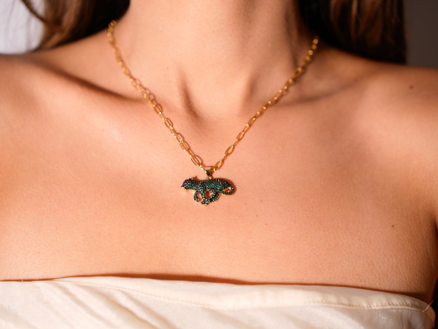 EMERALD PANTHER NECKLACE