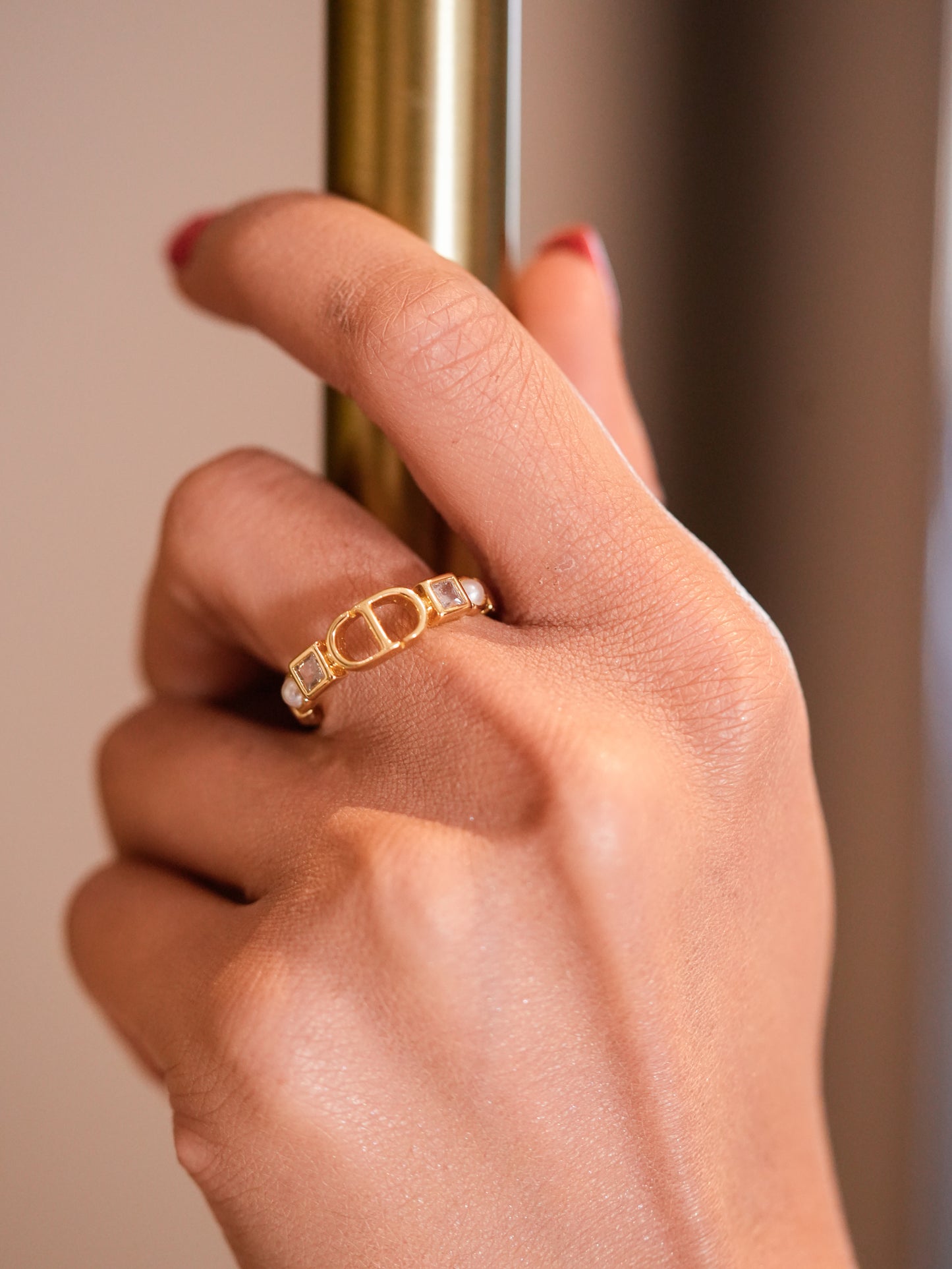 GOLD CD RING