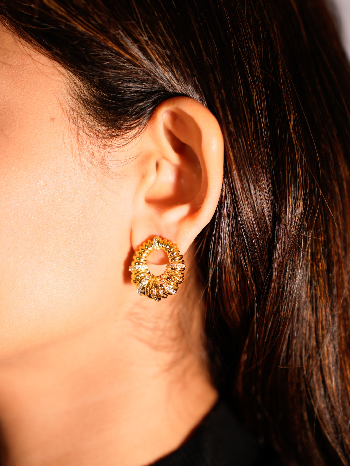 GOLD DIAMOND STUDS