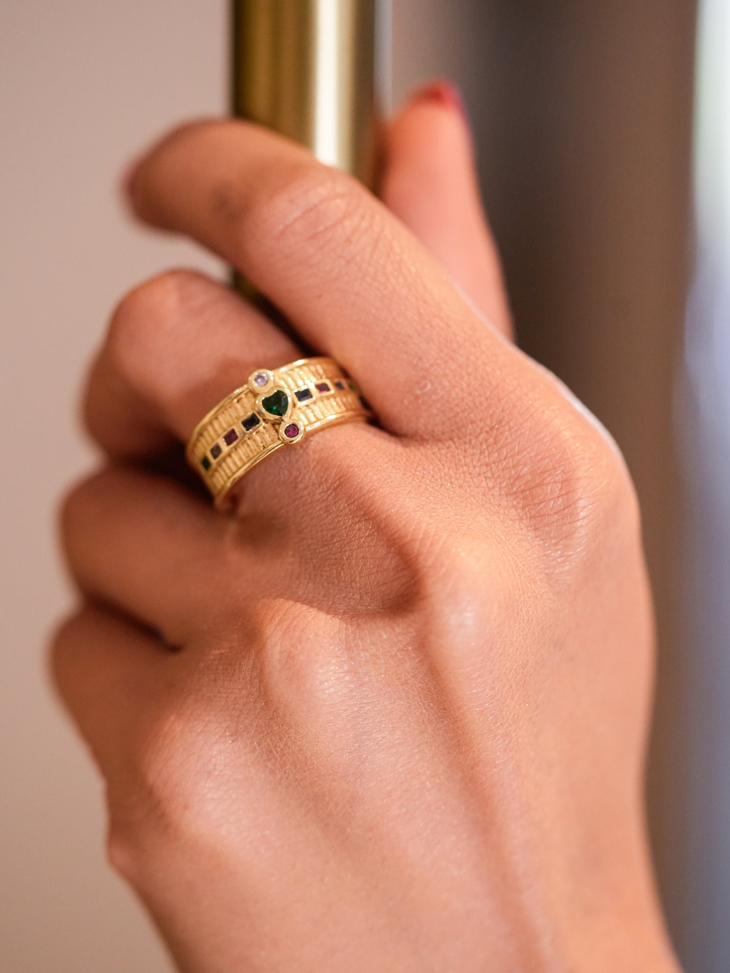 GOLD MULTI COLOURED BROAD BAND