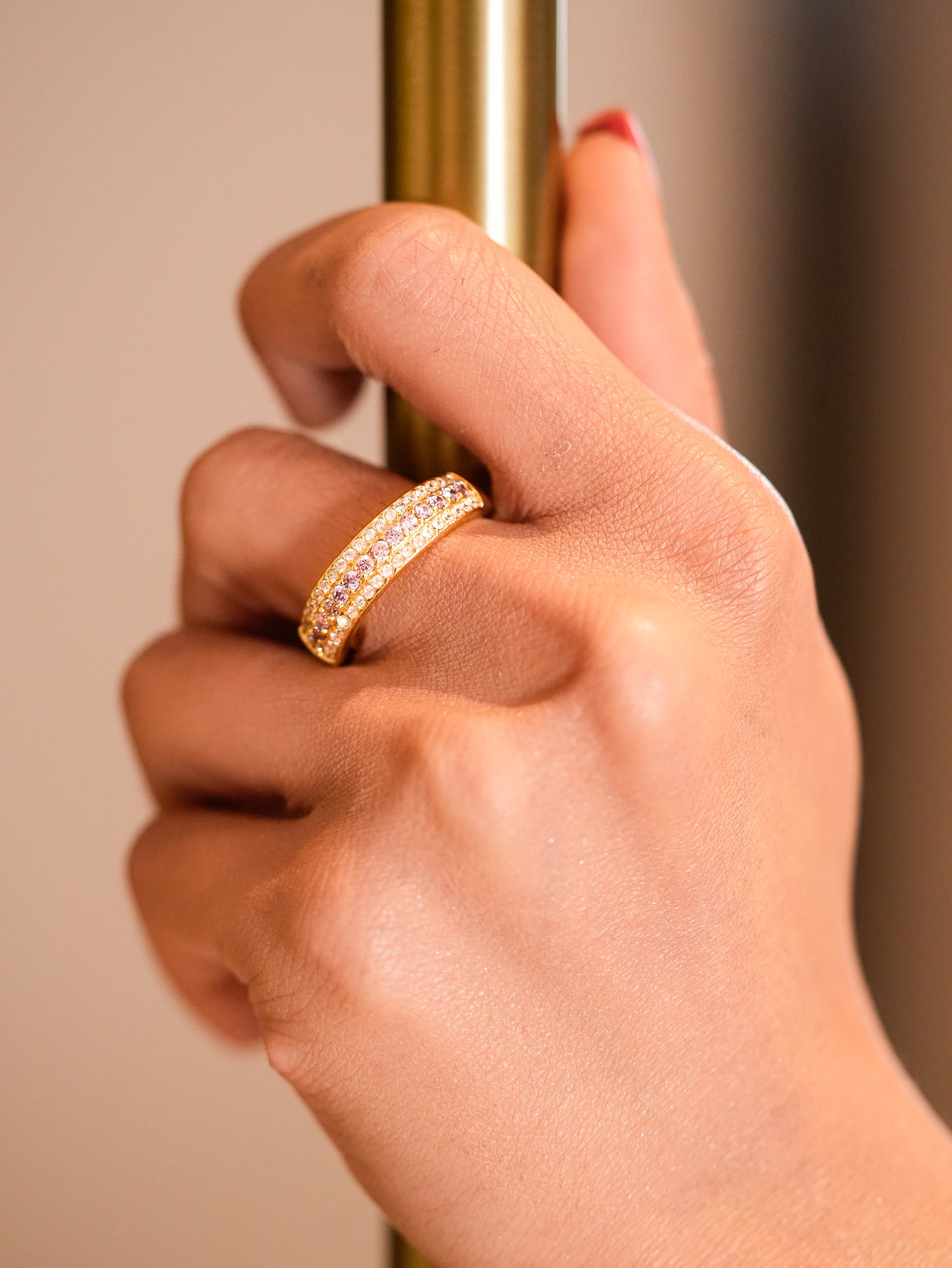 GOLD PURPLE ADJUSTABLE ETERNITY BAND