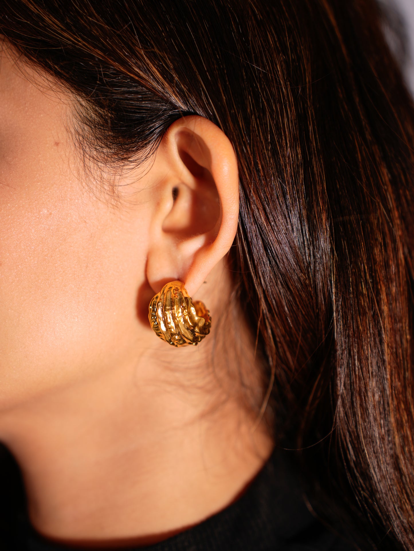 GREK GOLD HOOPS