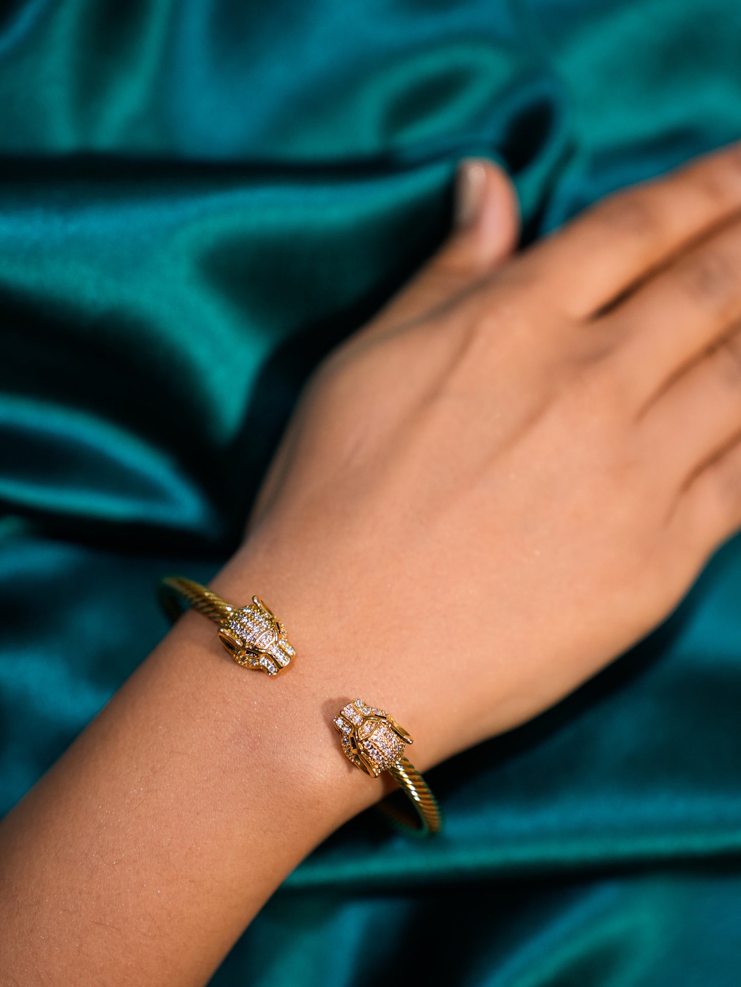 Golden Panther Prowl Bracelet