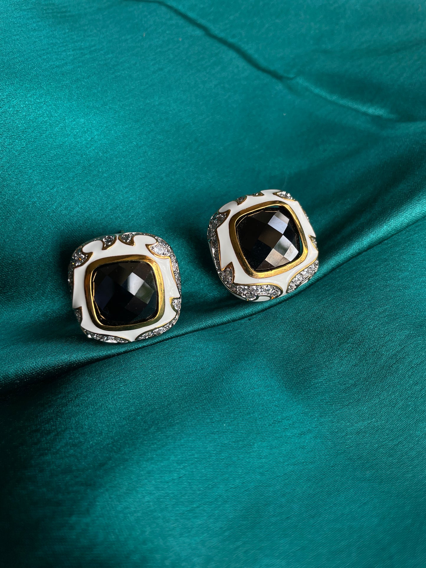 Monochrome Chic Studs