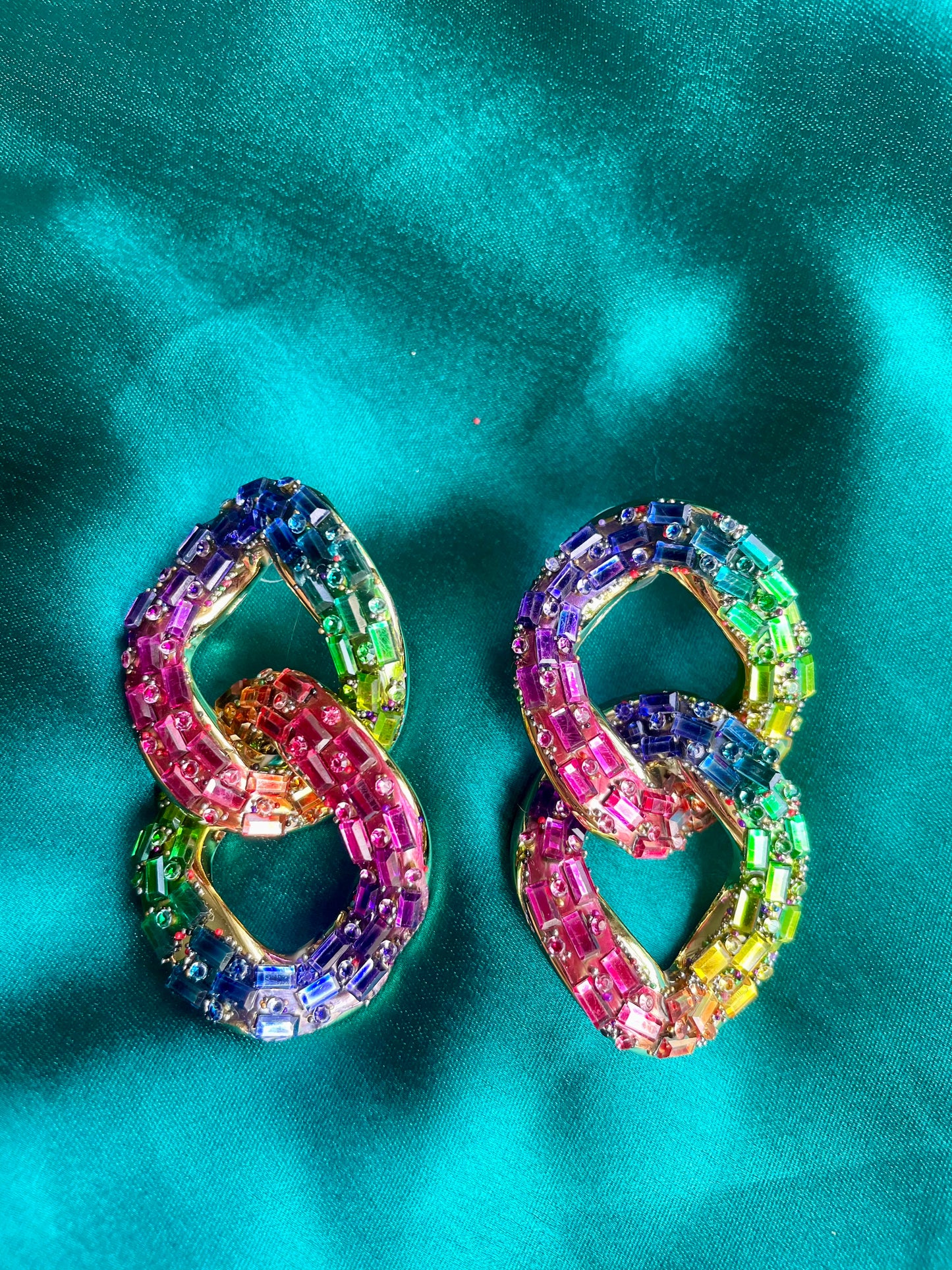 RAINBOW CHAIN EARRINGS