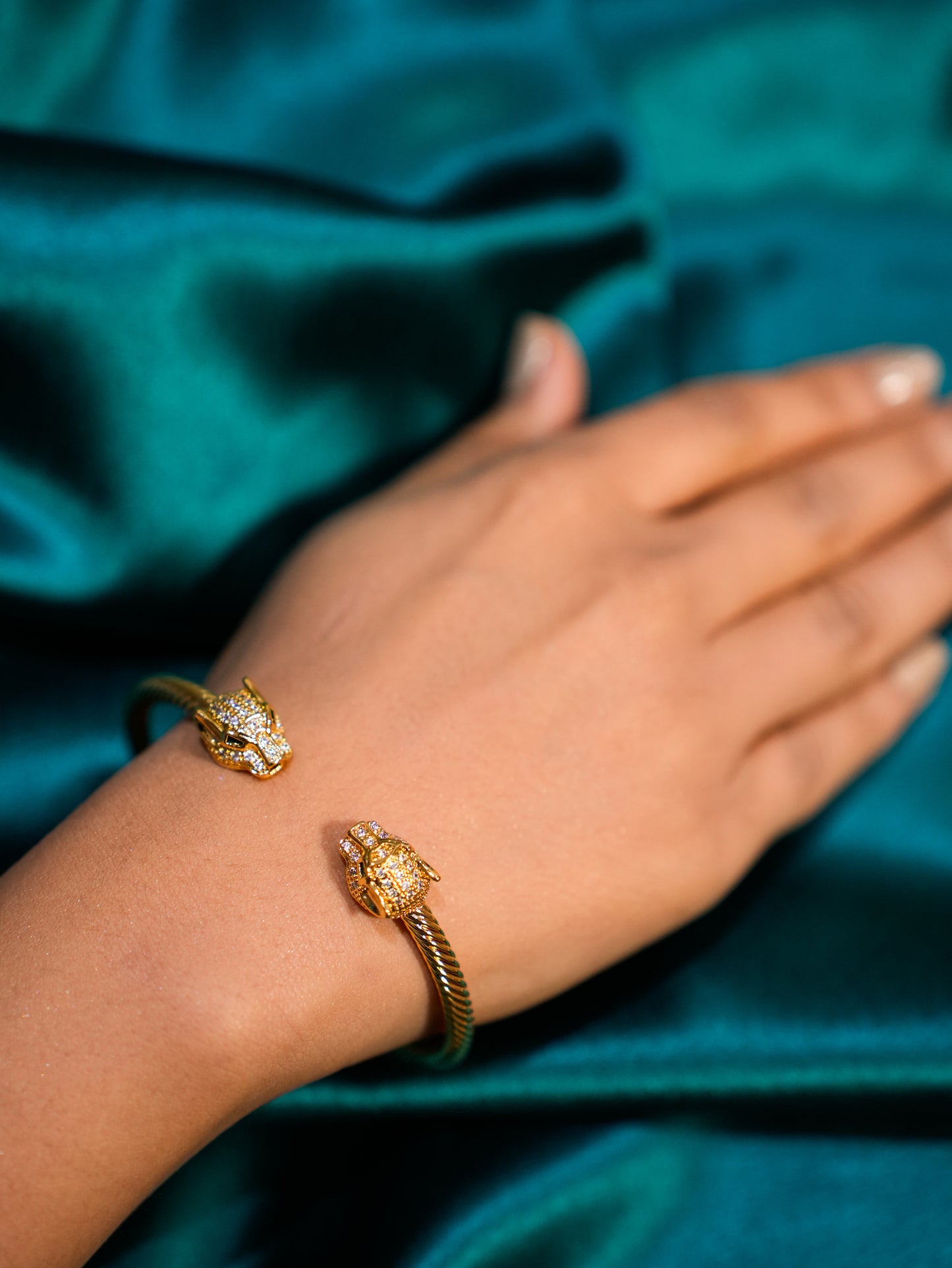 Golden Panther Prowl Bracelet