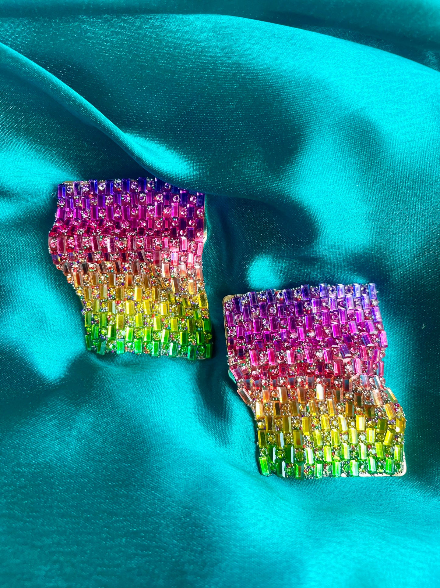 Rainbow Square Studs