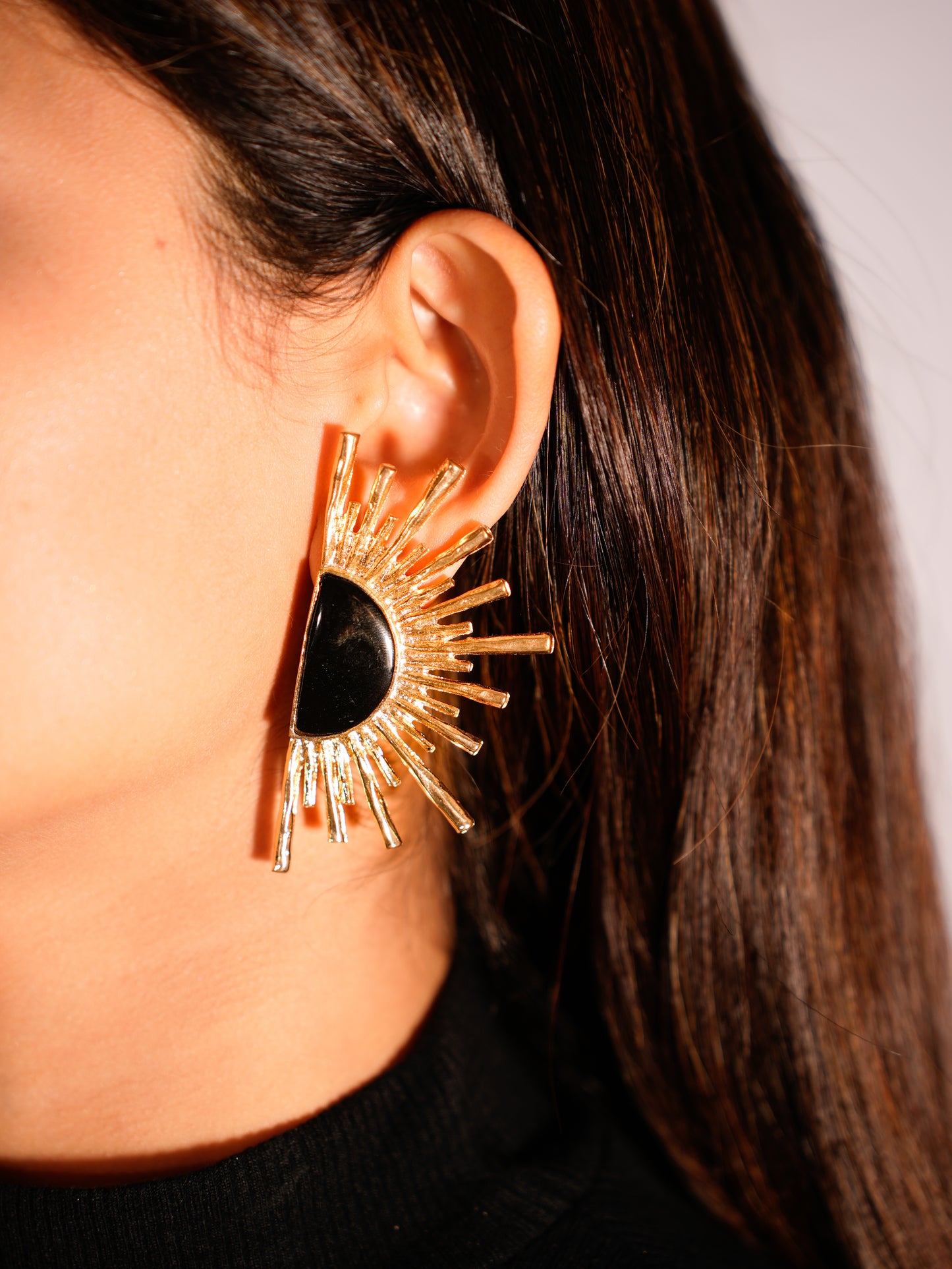 BLACK MOON EARRINGS