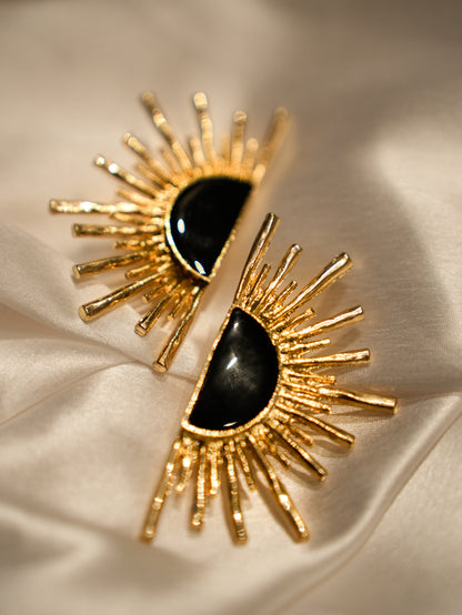 BLACK MOON EARRINGS